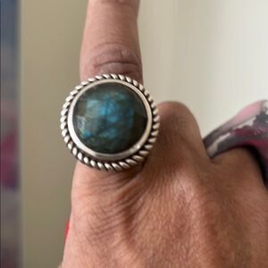 Sterling Silver Labradorite Gemstone Ring